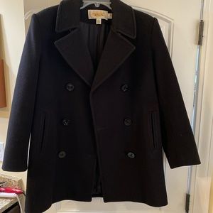 Talbots black pea coat